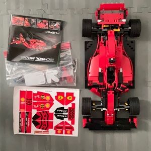 Off-Brand Lego Ferrari Technic Model - used - stickers still not applied!
